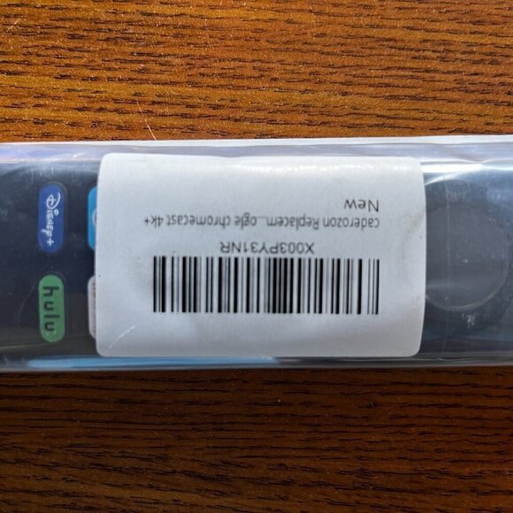 Replacement Google Chrome Cast 4K+ Remote Caderozon Black NEW - Picture 3 of 4